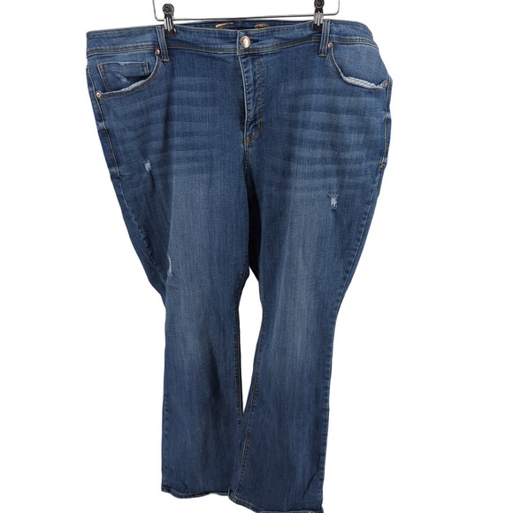 Seven7 Denim - EUC Seven7 Boot Blue Cotton Blend Jeans Womens Size 28